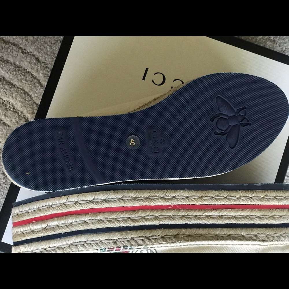 Gucci Canvas Platform Espadrilles - Nib - 40eu - image 7